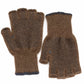 Extreme Gear Bison Down Fingerless Gloves with PVC grip dots (Brown)